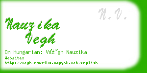 nauzika vegh business card